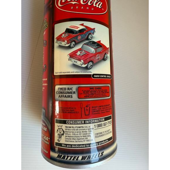 Coca-Cola ’57 Chevy Canned Heat Tyco R/C Car – Mattel Wheels 49 MHz - Picture 3 of 15